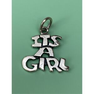 .925 It’s A Girl Sterling Silver Jewelry Charm #family